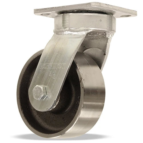 Hamilton High Heat Kingpinless Swivel Caster S-52HK-5HFSB - 5" Forged Steel Wheel Rated 750° F with Precision Ball Bearings Hamilton