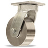 Hamilton High Heat 5" x 2" Stainless Steel Swivel Caster - S-52HK-5HSB Kingpinless, Rated up to 750° F with Shielded Precision Ball Bearings Hamilton
