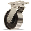 Hamilton High Heat 6" Forged Steel Wheel Swivel Caster - S-52HK-6HFSB Kingpinless with Stainless Steel Bearings | Rated up to 750° F Hamilton