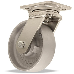 Hamilton S-52HK-6HMB 6" x 2" Metal Swivel Kingpinless Caster