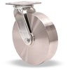Hamilton High Heat Kingpinless Swivel Caster S-52HK-8HSB - 8" Stainless Steel Wheel, 750°F Rated with Precision Bearings - Standard Duty for High-Temperature Environments Hamilton