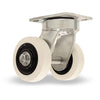 Hamilton S-52HK2-4HWRSB High Heat Dual-Wheel Kingpinless Swivel Caster | 570°F Rated | 4" Noiseless Ultratherm Wheels | Standard Duty Hamilton