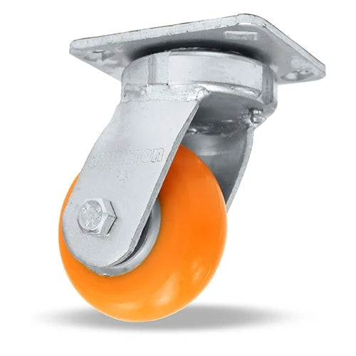 Hamilton Standard Duty 4"x2" Kingpinless Swivel Caster - Ergo-Tech Donut Tread Polyurethane 87A Wheel - Aluminum Core - 1/2" Sealed Precision Ball Bearings - S-52K-42EMB Hamilton