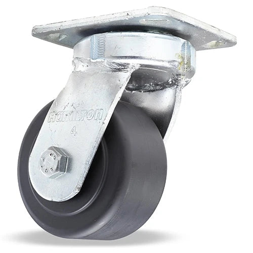 Hamilton 4x2" Kingpinless Swivel Caster - Heavy Duty with Nylast Wheel & 1/2" Sealed Precision Ball Bearings for High Durability Hamilton