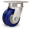 Hamilton S-52K-4SWC85 Standard Duty Swivel Caster - 4" x 2" UltraGlide (85A) Twin Wheel Blue Tread - High Quality, Durable, Efficient Hamilton
