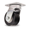 S-52K-4SWF70D Hamilton Standard Duty Swivel Caster - 4" x 2" UltraGlide Twin Wheel Black Tread on Aluminum Core - High Durability for Heavy-Duty Tasks Hamilton