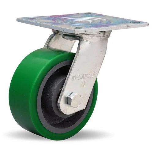 Hamilton S-52K-5DB Kingpinless Swivel Caster with Duralast Polyurethane Wheel - 5x2 Inch, High-Durability Mobility Solution Hamilton