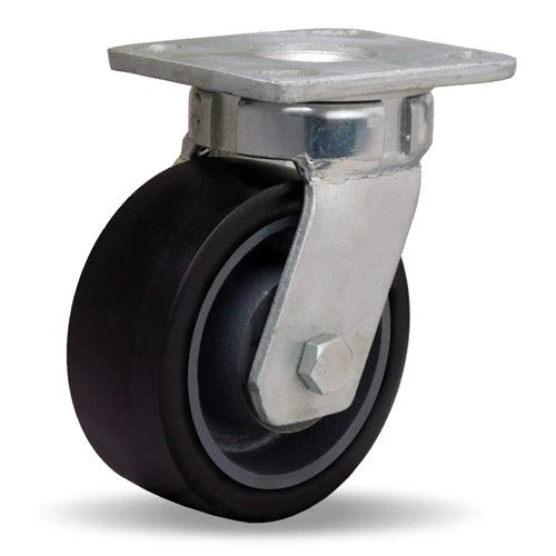 S-52K-5DB70 Hamilton Standard Duty Kingpinless Swivel Caster - 5" Duralast XC Polyurethane Wheel on Cast Iron Core with Sealed Precision Bearings Hamilton