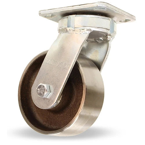 Hamilton S-52K-5FSB Standard Duty Kingpinless Swivel Caster - 5" x 2" Forged Steel Wheel with 1/2" Sealed Precision Ball Bearings - High Load Capacity & Durability Hamilton