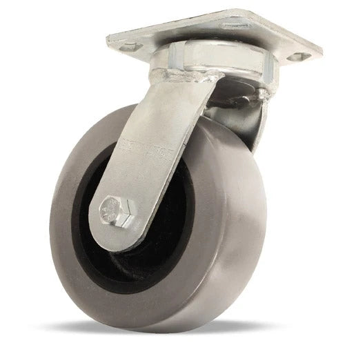 S-52K-6GB95 Hamilton Standard Duty Kingpinless Swivel Caster - 6"x2" Dura-Glide Polyurethane on Cast Iron Wheel, 1/2" Sealed Precision Ball Bearings Hamilton
