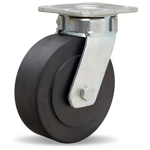S-52K-6NYB Hamilton Standard Duty Kingpinless Swivel Caster - 6" x 2" Nylast Wheel with 1/2" Sealed Precision Ball Bearings - High Durability and Performance for Industrial Applications Hamilton