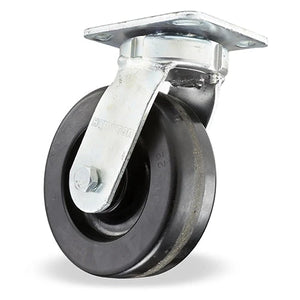 Hamilton S-52K-6P 6" x 2" Plastex Phenolic Swivel Kingpinless Caster