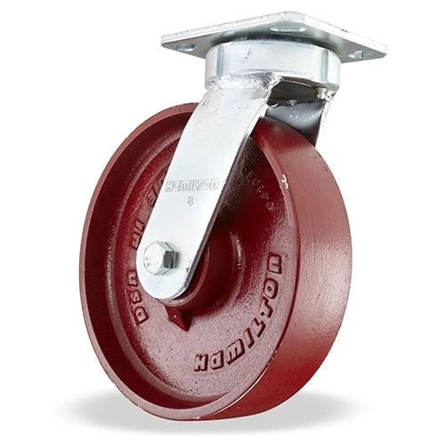 S-52K-8MB Hamilton Standard Duty Kingpinless Swivel Caster with 8" Metal Wheel - Industrial Mobility Solution Hamilton