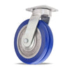 Hamilton S-52K-8SWC85 Standard Duty Swivel Caster | 8" x 2" UltraGlide Twin Wheel | Blue Tread on Aluminum Core | Industrial & Commercial Use Hamilton