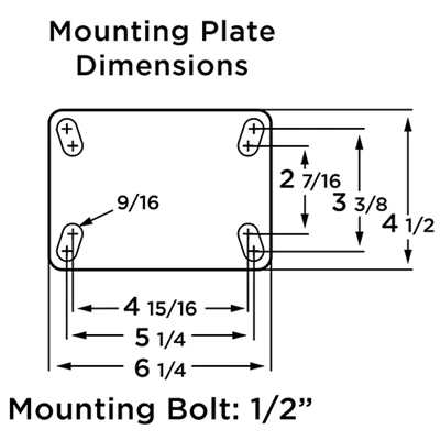 Vanguard Swivel Caster with 8" x 2" Duralast Polyurethane (95A) on Cast Iron Wheel with 1/2" Sealed Precision Ball Bearings Hamilton