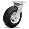 S-7108-PRB Hamilton Cush-N-Aire Swivel Caster - 8" Pneumatic Air-Filled Tire with Zinc Plating & 3/4" Precision Ball Bearing Hamilton
