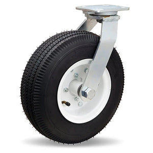 Hamilton S-7112-PRB 12-inch Zinc Plated Cush-N-Aire Swivel Caster with Precision Ball Bearing for Industrial Use Hamilton