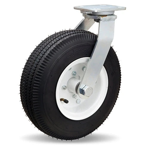 Hamilton S-7113-PRB Zinc Plated 12" Cush-N-Aire Swivel Caster with 1" Precision Ball Bearing - Durable & Smooth Mobility Hamilton