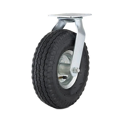 Hamilton 16" Pneumatic Air-Filled Tire Swivel Caster - 1220 lbs Load Capacity - Zinc Plated Cush-N-Aire with 1" Precision Tapered Roller Bearing S-71166-PR Hamilton