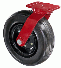 Hamilton S-7518-SPRT Ground Support Swivel Caster - 18" Heavy Duty Pneumatic Tire with 1-1/4" Tapered Roller Bearing Hamilton