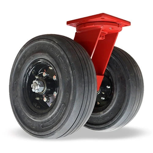 S-7718-SPRT Hamilton Swivel Caster: 18" Dual Pneumatic Tires & 1-1/4" Roller Bearing - Heavy-Duty Ground Support Hamilton