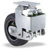 Hamilton Aerospace S-AEZFFM-10SPRT - 10" x 4" Heavy Duty Solid Pneumatic Tire Swivel Caster, 1000 lbs Load Capacity, with 1-1/4" Tapered Roller - Forge Master Spring Loaded Hamilton