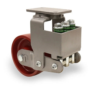 Hamilton S-AEZFFM-13MB 10" x 3" Metal Swivel Spring Loaded Caster