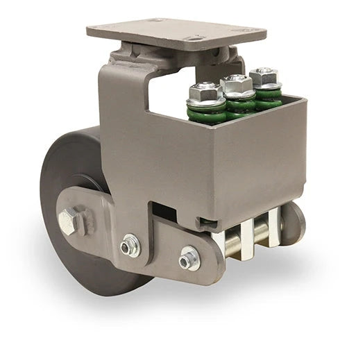 2775 lbs Load Capacity - Hamilton Aerospace S-AEZFFM-13NYB - 10" Nylast Wheel Swivel Caster with Spring Loaded Forge Master for Enhanced Mobility & Durability Hamilton