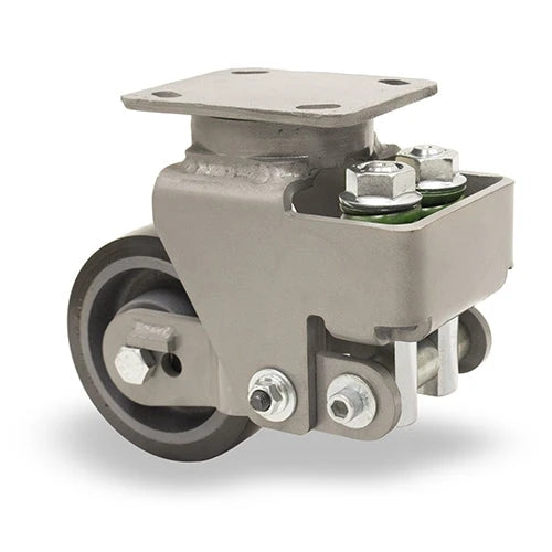 Hamilton 5" x 2" Aerospace Spinfinity Swivel Caster - Duralast XC Polyurethane 70D on Cast Iron with 1/2" Sealed Bearings Hamilton