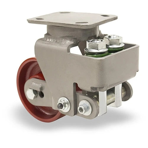 Hamilton Aerospace 5"x2" Spinfinity Swivel Caster - Cast Iron Metal Wheel with 1/2" Precision Ball Bearings - Premium Quality for Industrial Use Hamilton