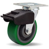 Hamilton S-BC-5DB Swivel Caster - 5x2" Duralast Polyurethane Wheel, Cast Iron Core, Precision Ball Bearing with Advanced Brake Hamilton