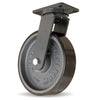 Hamilton Champion Swivel Caster with 12" x 3" Duralast XC Polyurethane (70D) on Cast Iron Wheel with 3/4" Sealed Precision Ball Bearings Hamilton