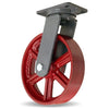 Hamilton Champion Swivel Caster with 12" x 3" Metal Wheel with 1" Straight Roller Bearing Hamilton
