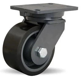 Hamilton Champion Swivel Caster with 6" x 3" Duralast XC® Polyurethane (70D) on Cast Iron Wheel with 3/4" Sealed Precision Ball Bearings CasterHQ