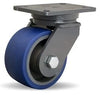 Hamilton Champion Swivel Caster with 6" x 3" Ergo-Glide Polyurethane (85A) on Cast Iron Wheel with 3/4" Sealed Precision Ball Bearings Hamilton