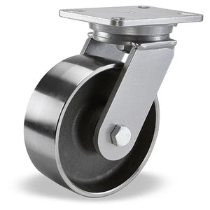 Hamilton Champion Swivel Caster with 8" x 3" Forged Steel Wheel with 3/4" Precision Ball Bearing Hamilton