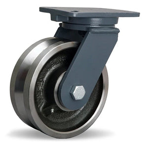 Hamilton S-CH-83FVT 8" x 3" Forged Steel Swivel Caster – 4000 lb
