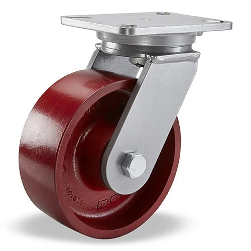 Hamilton Champion Swivel Caster with 8" x 3" Metal Wheel with 3/4" Precision Ball Bearing Hamilton
