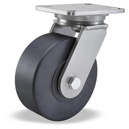 Hamilton Champion Swivel Caster with 8" x 3" Nylast™ High Performance Cast Nylon Wheel with 3/4" Sealed Precision Ball Bearings Hamilton
