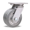 Hamilton Champion Swivel Caster with 8" x 3" UltraGlide™ (95A) Triple Wheel Grey Tread on Aluminum Core with 3/4" Sealed Precision Ball Bearings CasterHQ