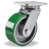 Hamilton Champion Swivel Caster with 8" x 2 1/2" Duralast® Polyurethane (95A) on Cast Iron Wheel with 3/4" Precision Ball Bearing CasterHQ