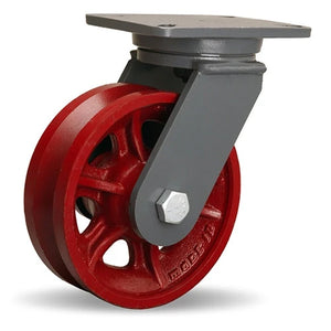 Hamilton S-CH-8VT 8"x2 3/4" V-Grooved Swivel Caster – 2500 lb