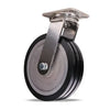 Hamilton 12-inch UltraGlide (70D) Triple Wheel Swivel Caster - Stainless Steel, 3200 lbs. Load Capacity with Sealed Precision Bearings.