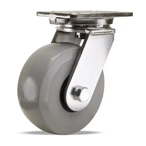 2200 lbs Load Capacity | Hamilton 6x2.5 Stainless Steel Swivel Caster with Solid Polyurethane Wheel -  | CasterHQ