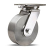 Hamilton S-CHS-83SB Champion 8-inch Stainless Steel Swivel Caster - 3200 lbs Load Capacity with Precision Bearings Hamilton