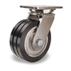 Hamilton Champion 8"x3" Swivel Caster - 3200 lbs. Capacity with UltraGlide (70D) Black Tread & Aluminum Core Hamilton