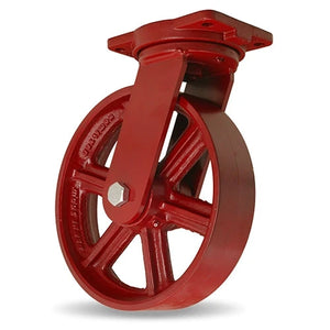 Hamilton S-EHD-12MH 12" x 3" Metal Swivel Caster – 5000 lb