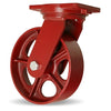 Hamilton Extra Heavy Duty Swivel Caster with 10" x 3" Metal Wheel with 1" Straight Roller Bearing Hamilton