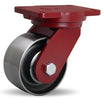 Hamilton S-EHD-63FSB 6" x 3" Forged Steel Swivel Caster – 5000 lb | CasterHQ