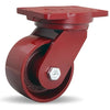 Hamilton Extra Heavy Duty Swivel Caster with 6" x 3" Metal Wheel with 3/4" Sealed Precision Ball Bearing Hamilton